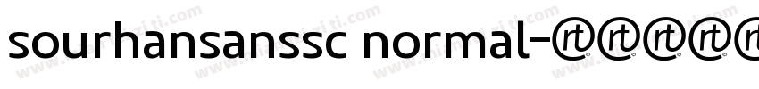 sourhansanssc normal字体转换